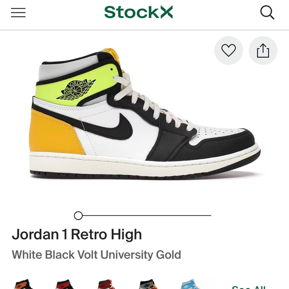 Jordan Retro High Black White Gold Sneakers